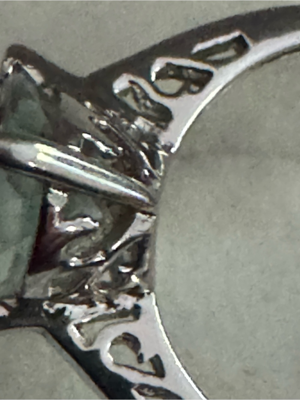 Vintage Chateau D'Argent 925 Sterling Silver Blue Topaz Cocktail Ring - Picture 5 of 7